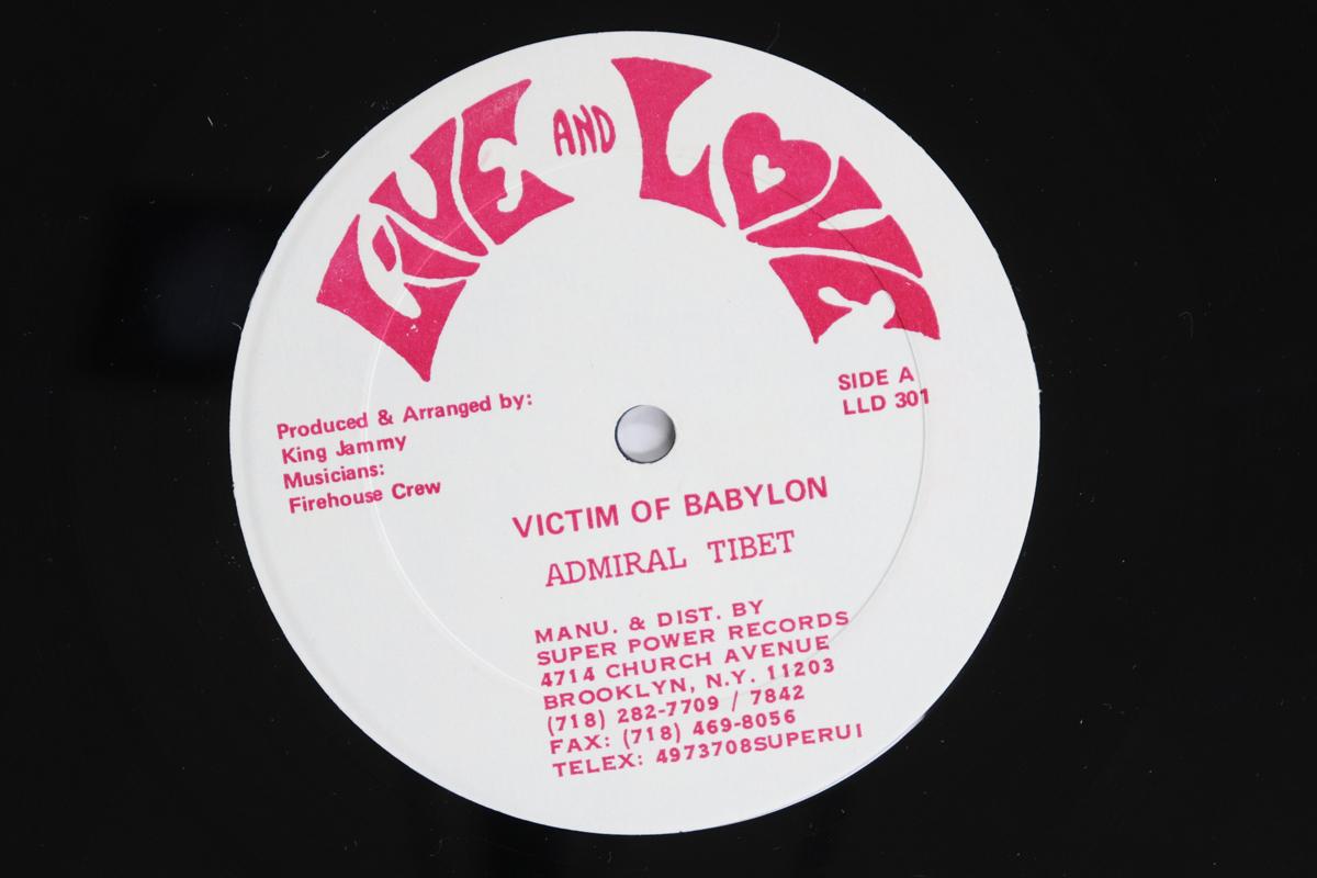

12inch Record ADMIRAL TIBET GREGORY PECK Victim Of Babylon Wah Do You LLD301 LIVE AND LOVE 1991 US Reggae Ska Dub Used