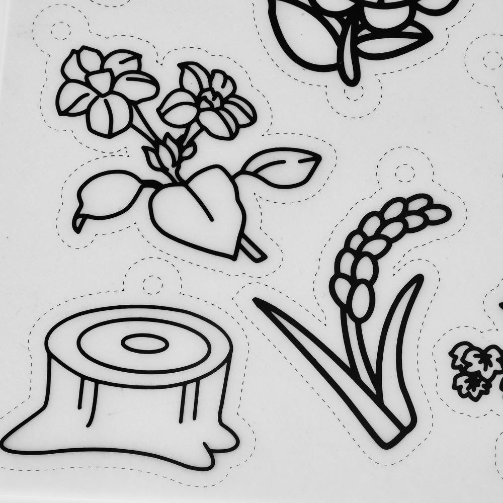 8pcs Fruit Vegetable Pattern Heat Shrink Sheet BOPS Shrink Plastic Sheets  DIY Pendant