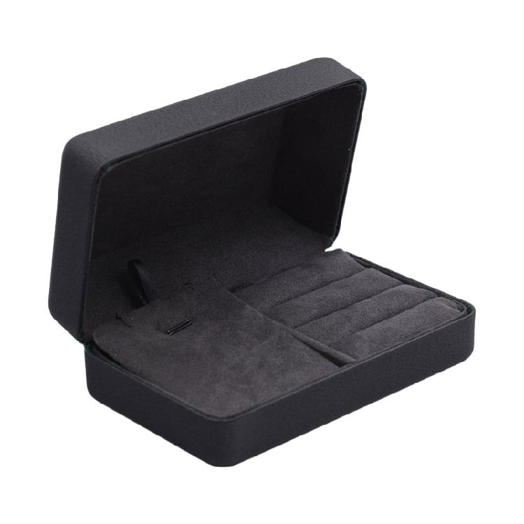 Кейс для хранения украшений Дорожный портативный органайзер для украшений Элегантный органайзер для сережек 1 чёрный