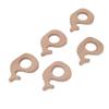 5Pcs Baby Wooden Teether Beech Safe NonToxic Sturdy Cute Snails DIY Jewelry Accessories