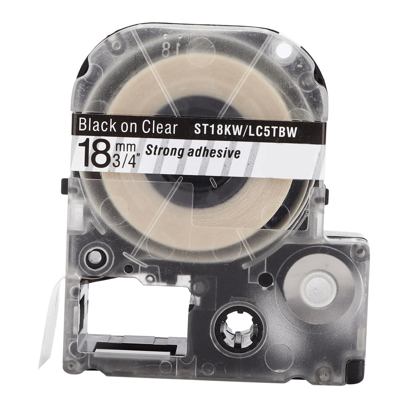 

Label Tape PET Replacement Memo Paper for Epson Label Printer for KINGJIM Label MachineBlack On