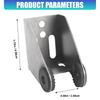 Boat Transom Mount Bracket for XNT 9 20, XNT 19 20 T, XNN 14 20 T, XIT 14 74 T Marine Transducer Installation, One Metal Hardware Set with Round