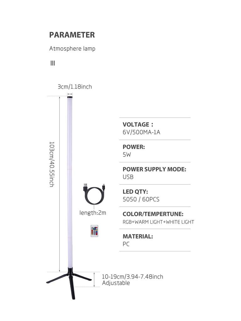 Cross-border Graffiti Corner Light: USB RGB Floor Lamp with APP Remote Control
