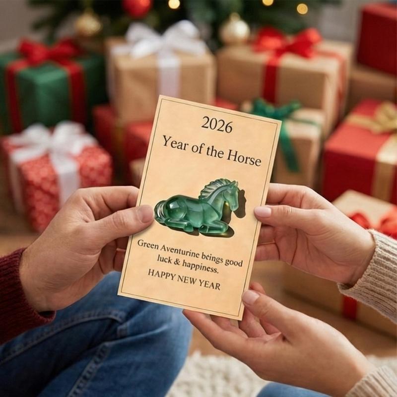 Unique Horse Themed Encouragement Card With Lovely Designs Portable For Daily Decoration Soft Resin Materials Perfect For Gift