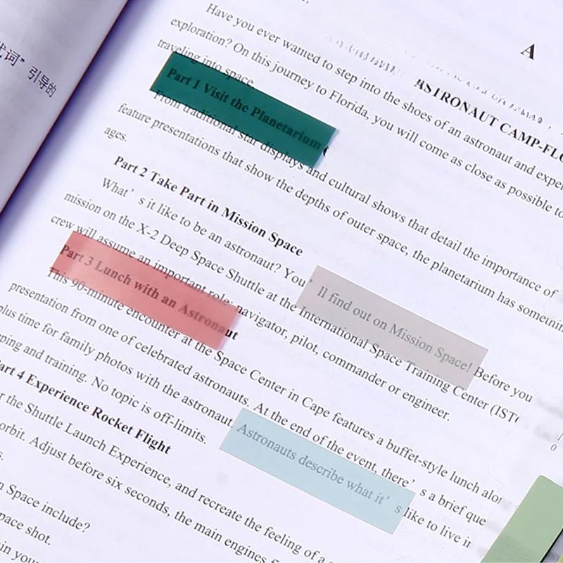 200 ks Lepicí poznámky Průhledné indexové štítky Samolepicí záložky do stránek Vodotěsné Vlaječky na označování souborů Kancelářské potřeby