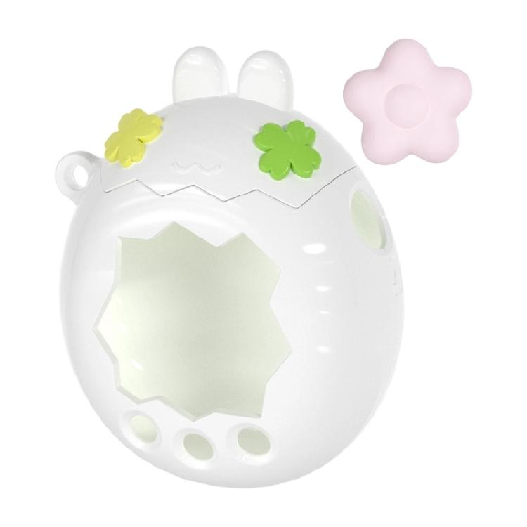 Handheld Game Console Shell Accessory for Paradise Virtual Pet Device, PC Cover with Ear Top Styling and Matching Button Piece Set