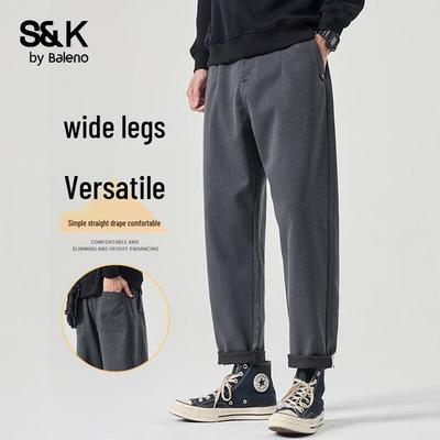 Baleno Herren S&K Lockere Weitbeinige Freizeithose