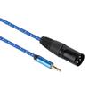 3 Meters 3.5mm Stereo Male to XLR Male Adapter Audio Cable Patch Cord Accessories