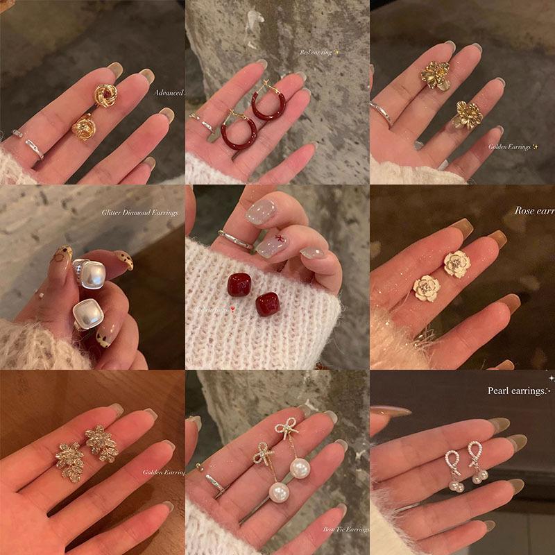 Elegante hochwertige Zirkonia-Ohrringe mit 925er Silberstiften - Damen-Leichtluxusschmuck für Frühling und Sommer