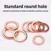 Boxed 111PCS Copper Flat Washers Sealing Ring Gasket O Ring Kit M1 M6 M8 M11 M11 M11 Oil Seal Set Assortment