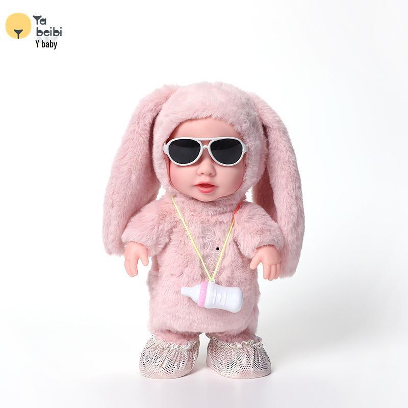 Children's Talking Milk Bottle Plush Toy - Walking & Echoing Doll for Early Education and Play