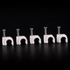 100Pcs  Rg59 Coax Cat5 Cat6 Cable Wire Clips Nail Clamps Straps Tacks White 6Mm