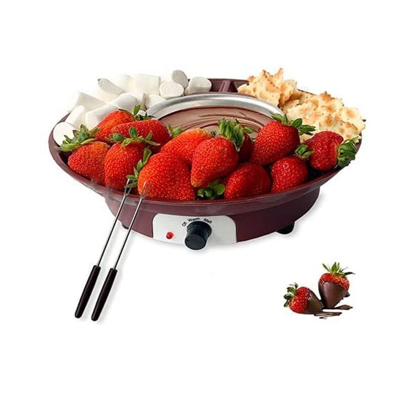 Elektrisches Heißschokolade & Käsefondue Set mit konstanter Temperaturregelung