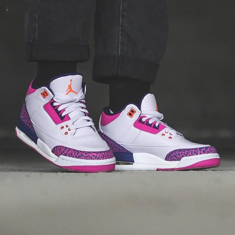 (GS) Air Jordan 3 Retro 'Barely Grape' Kids' 441140-500