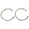 STEPHEN DWECK Sterling turquoise hoops earring Silver / BlueUsed