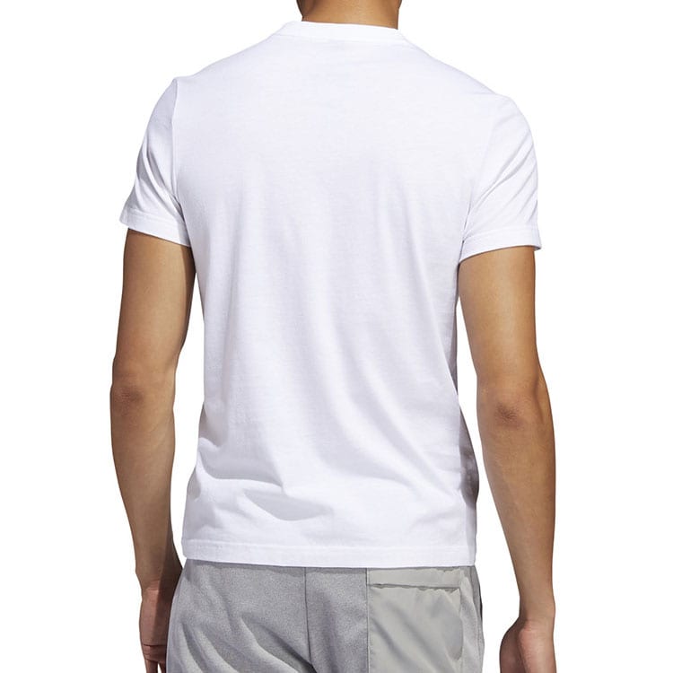 Adidas T Shirts Men's White Crew Neck Moderate FT2816