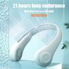 Wholesales Hands Free Mini Rechargeable Earphone Design Leafless Neck Fan Wearable Portable Hanging Neck Fan