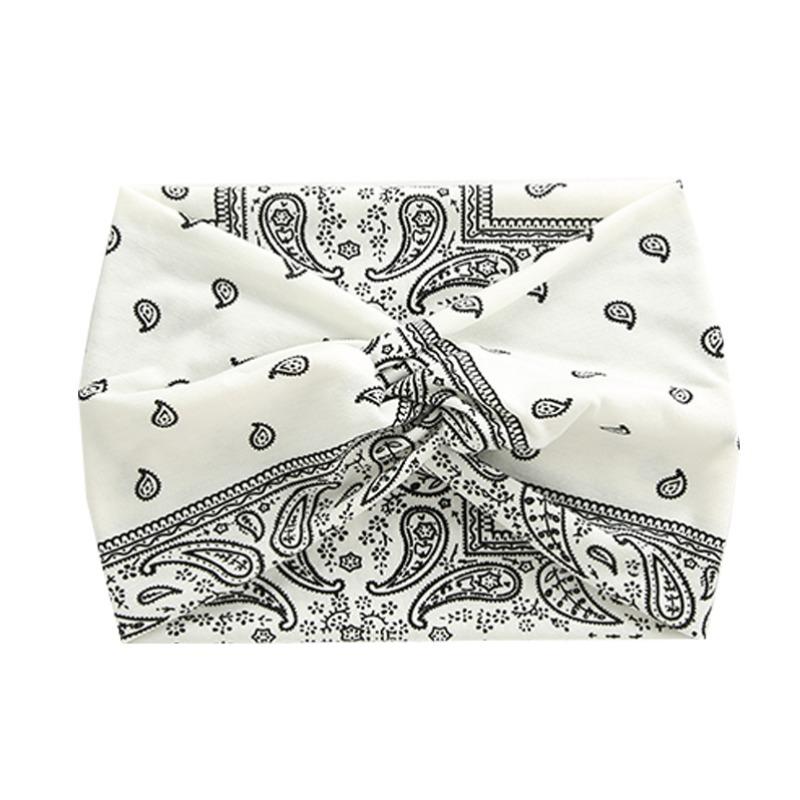 Flower Type European and American Wide Edge Cross Headband Women's Running Yoga Bag Hair Headscarf Outdoor Sports Super Wide Headband