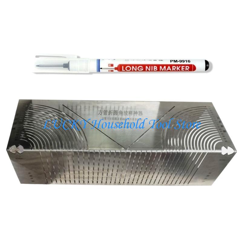 J0MC Angles & Arcs Marking Tool Metal Marking Tool Square Tubing Welding Tool