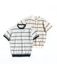 Waildeubeuligseu Fn Knitted Stripe T-Shirt (Blue)
