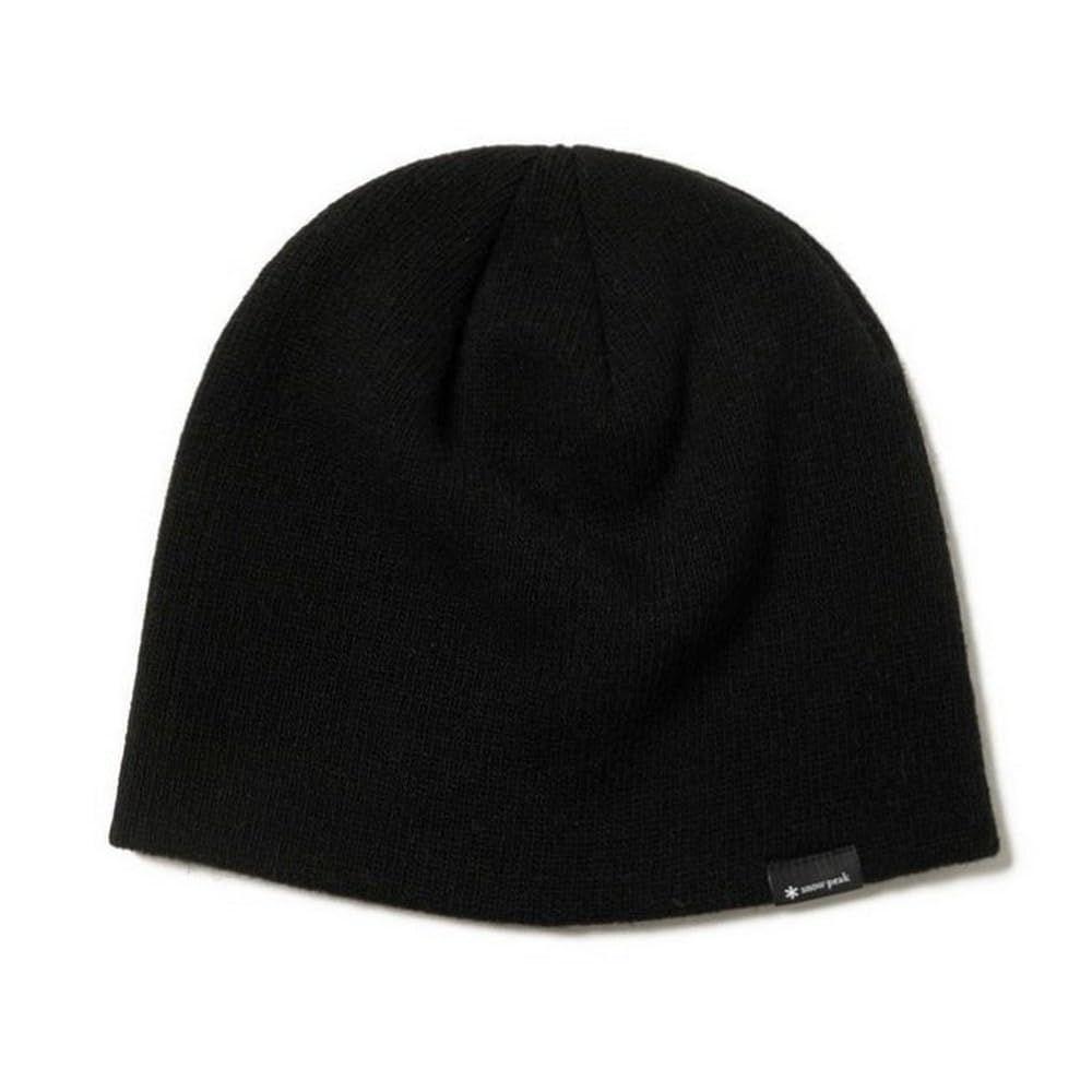 Used New Snow Peak Washable Wool Knit Cap AC-25AU007 Headwear Cap Hat Men s Women s BLACK One