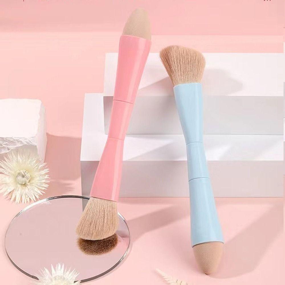 Soft Makeup Brush Set 4-in-1 Contour Brush Portable Eyeshadow Brush Women