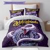 Whitesnake Pattern Bedding,Quilt Set Quilt Cover Pillowcase Home Birthday Gift (1 * Duvet Cover + 2 * Pillowcase, Without Core)