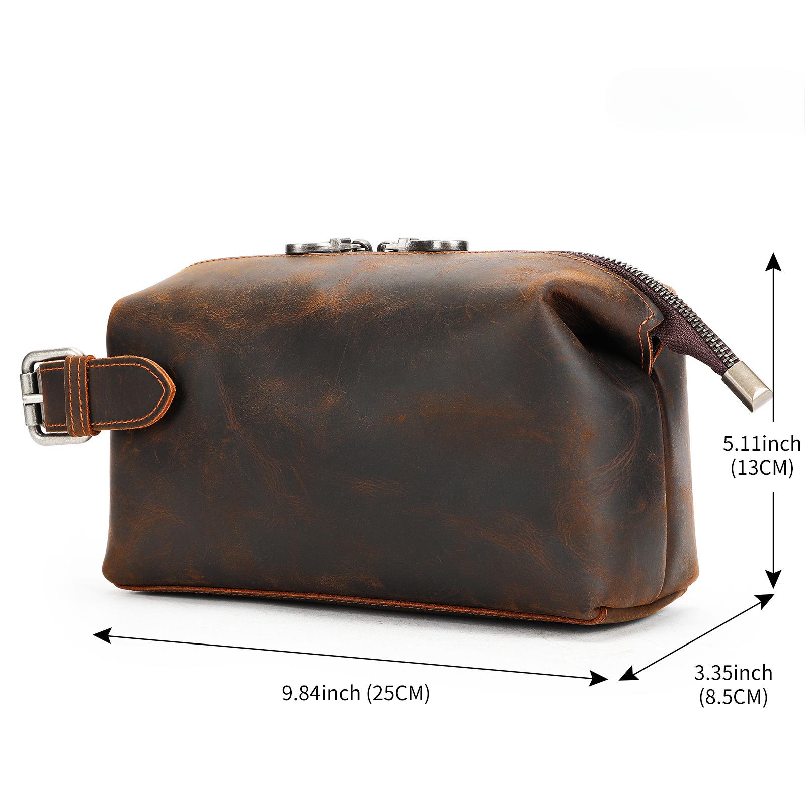 Сумка нагрудная из натуральной кожи Crazy Horse — фото 4