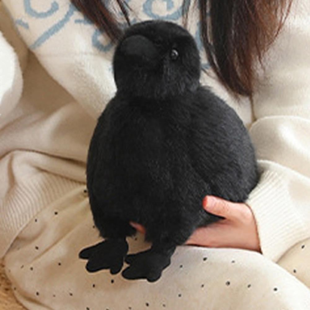 Interesting Crow Plush Toy Soft Plushie Funny Animal Plush Doll Black Crow Doll  Kids Toy