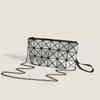 The Same Style of Japanese Geometric Splicing Diamond Folding Women's Bag New Style  One Shoulder Oblique Cross Chain Small Square Bag Handbag
