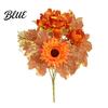 Realistic Fake Flowers for Desktop Artificial Fall Flowers Faux Silk Flower Arrangement Bouquet Reusable Botanical Arrangements Home Decor