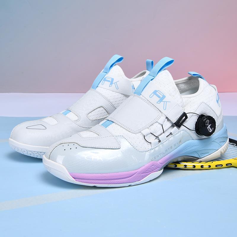 

Professional Badminton Shoes Anti-skid and Wear-resistant Tennis Shoes Breathable and Super Light Lovers Rubber Soled Sneaker 46 розовый