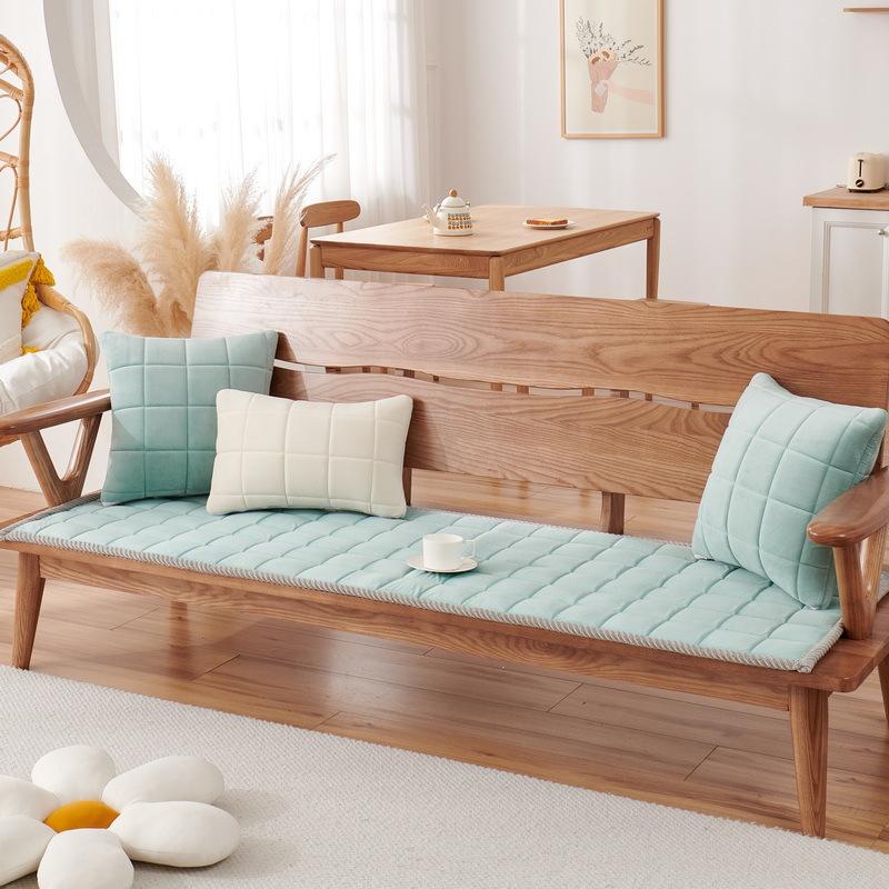 

new sofa cushion universal non-slip plush thickened office solid wood sofa cover 70*150cm