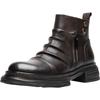Martin Boots High-Top Leather Men'S Heightening Season Soft-Soled Non-Slip Casual Men'S Medium-Top Casual Chelsea Boots