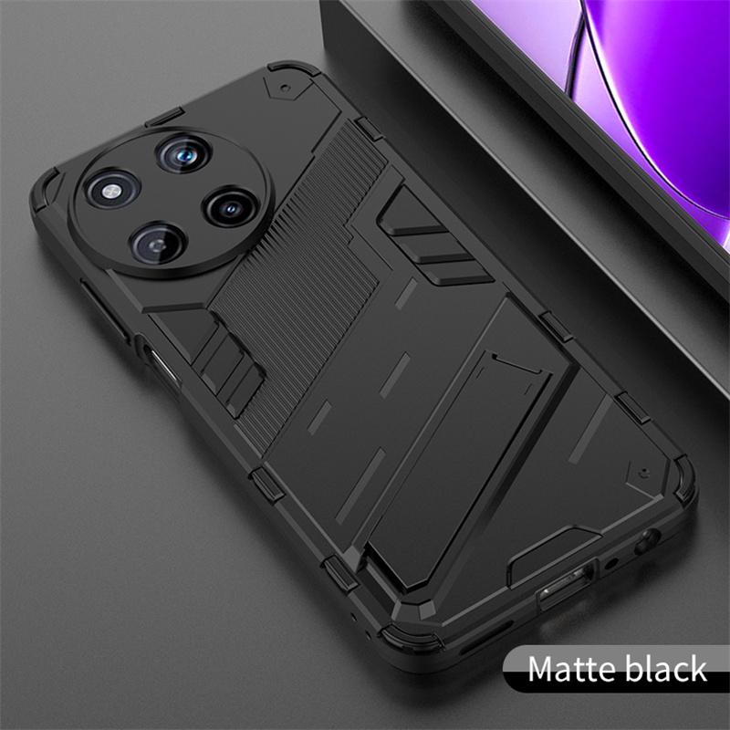 

Для Realme 11 4G 2023 чехол Armor Kickstand Bumper противоударные чехлы для телефонов для Realmi 11 4G RMX3636 автомобильный магнитный держатель задняя крышка For Realme 11 4G чёрный