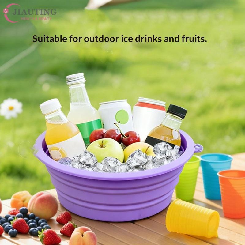 Silicone Foldable Face Ice Bath Bowl For Facial Plunge Dipping Skin Care Tool Home Travel Beauty Essential Multi Purpose Nursing