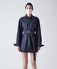 SALON DE SEOUL High-Waisted A-Line Denim Shorts W - Indigo Blue
