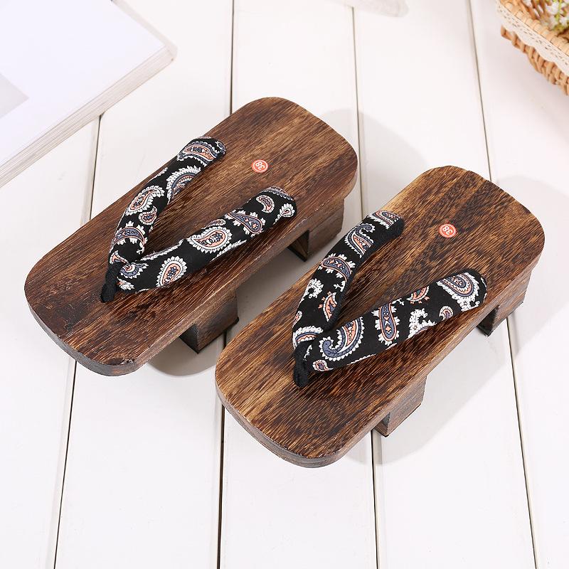 Mode Unisex Man Vrouw Paulownia Houten Japanse Traditionele Geta Klompen Man 2026 Ninja Cosplay Schoenen Slippers Buitensandalen 38-44