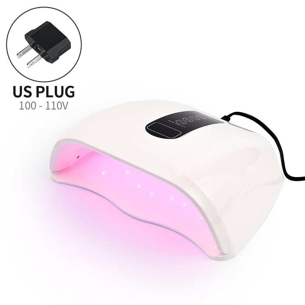 96W 48LED Lights Nail Dryer Red Light Fast Drying LED Nail Lamp Tow Hand Big Lamp Gel Polish Dryer Timer Smart Nail Art Tools