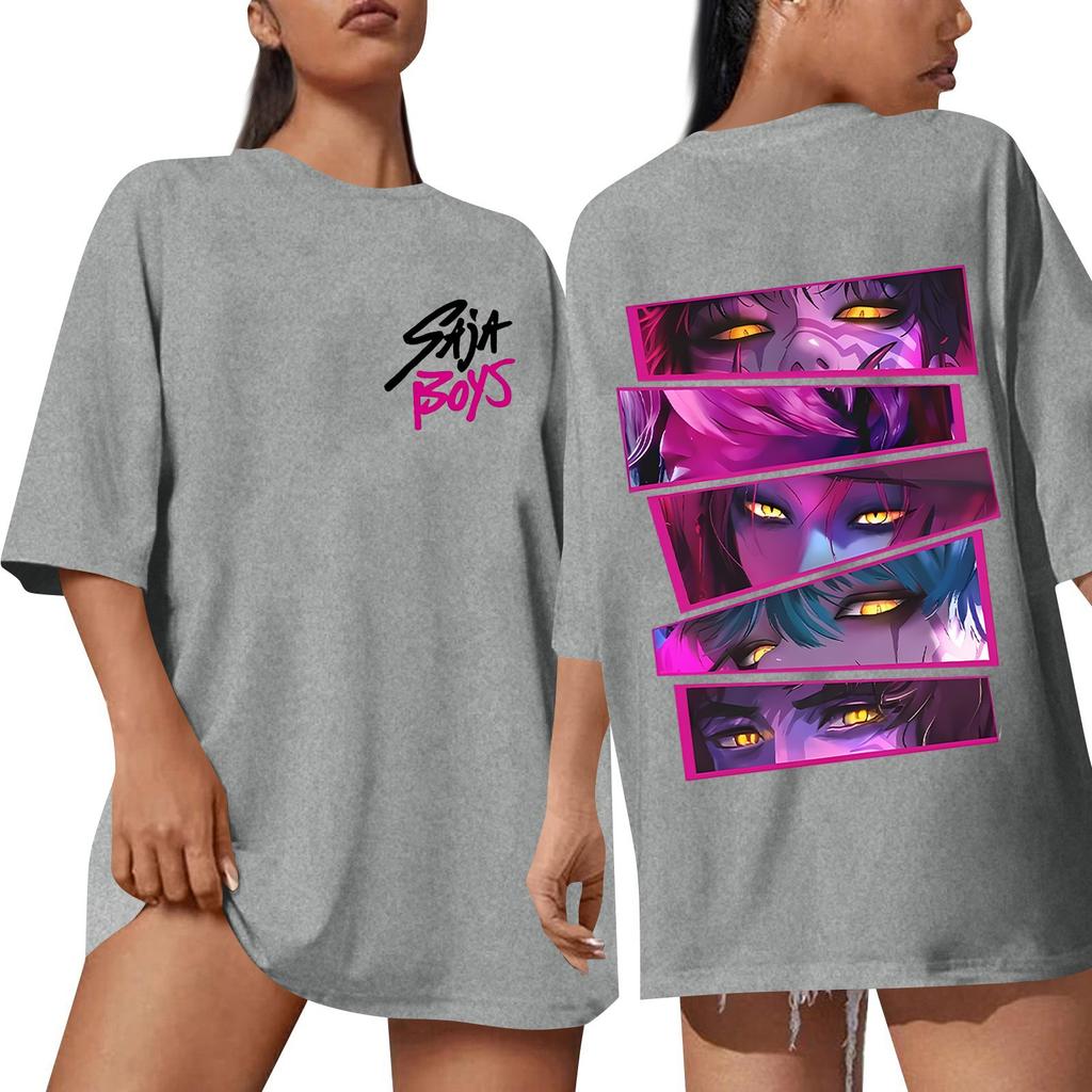 Women's Round Neck Short Sleeve T-shirt Casual Loose Top