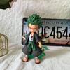 Q Version Zoro Anime Statue Zoro Hero One Piece Roronoa Zoro Approx 15cm PVC Action Figure [Used]