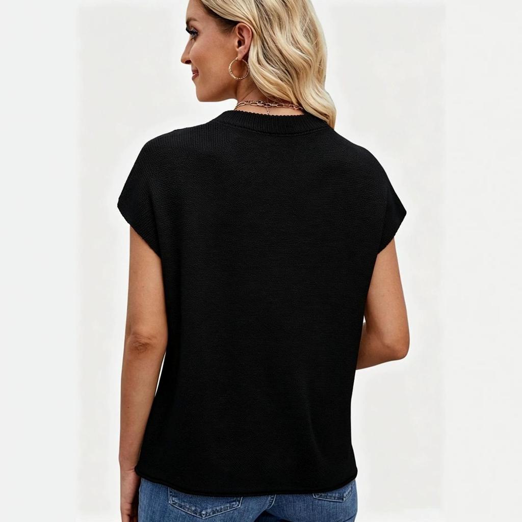 Women's 2026 Casual Slim Fit Sweater – Comfortable, Versatile Solid Color Fashion Top