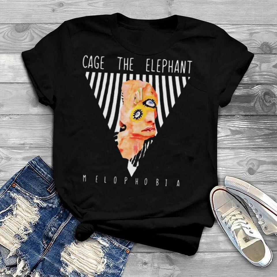 Cage The Elephant Melophobia Short Sleeve Fan Black All Size Cotton T-Shirt Unisex T-Shirt S