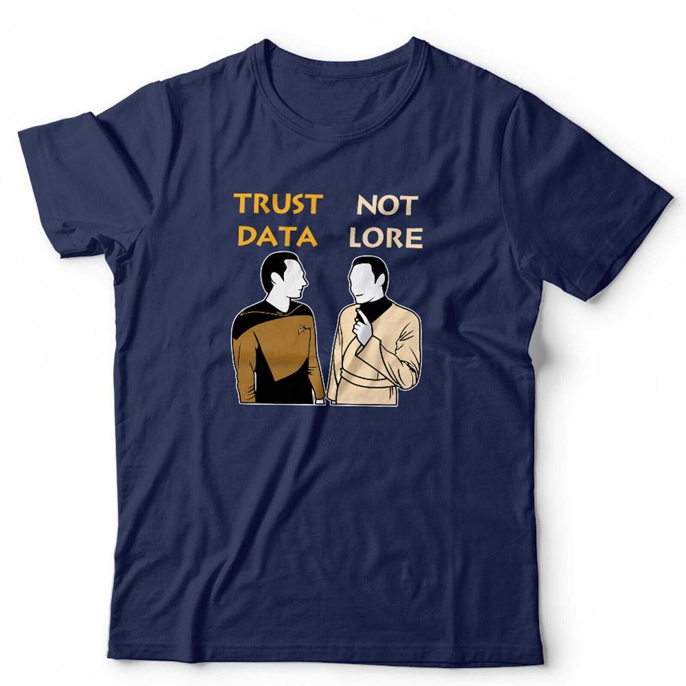 Geek T Shirt Trust Data Not Lore Unisex Kids Funny Nerd Gift Sci Fi Fan S