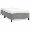 vidaXL Bettgestell ohne Matratze Hellgrau 80x200 cm Samt
