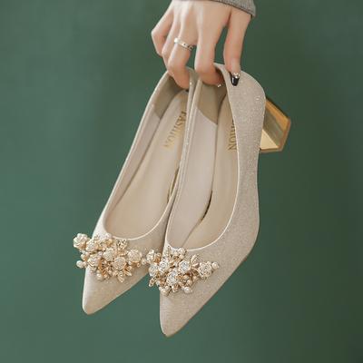 Autumn New Women High Heels Shoes Designer Pointed Toe Shaped Heel High Wedding Shoes Travel Banquet Pumps Women Shoes for Women