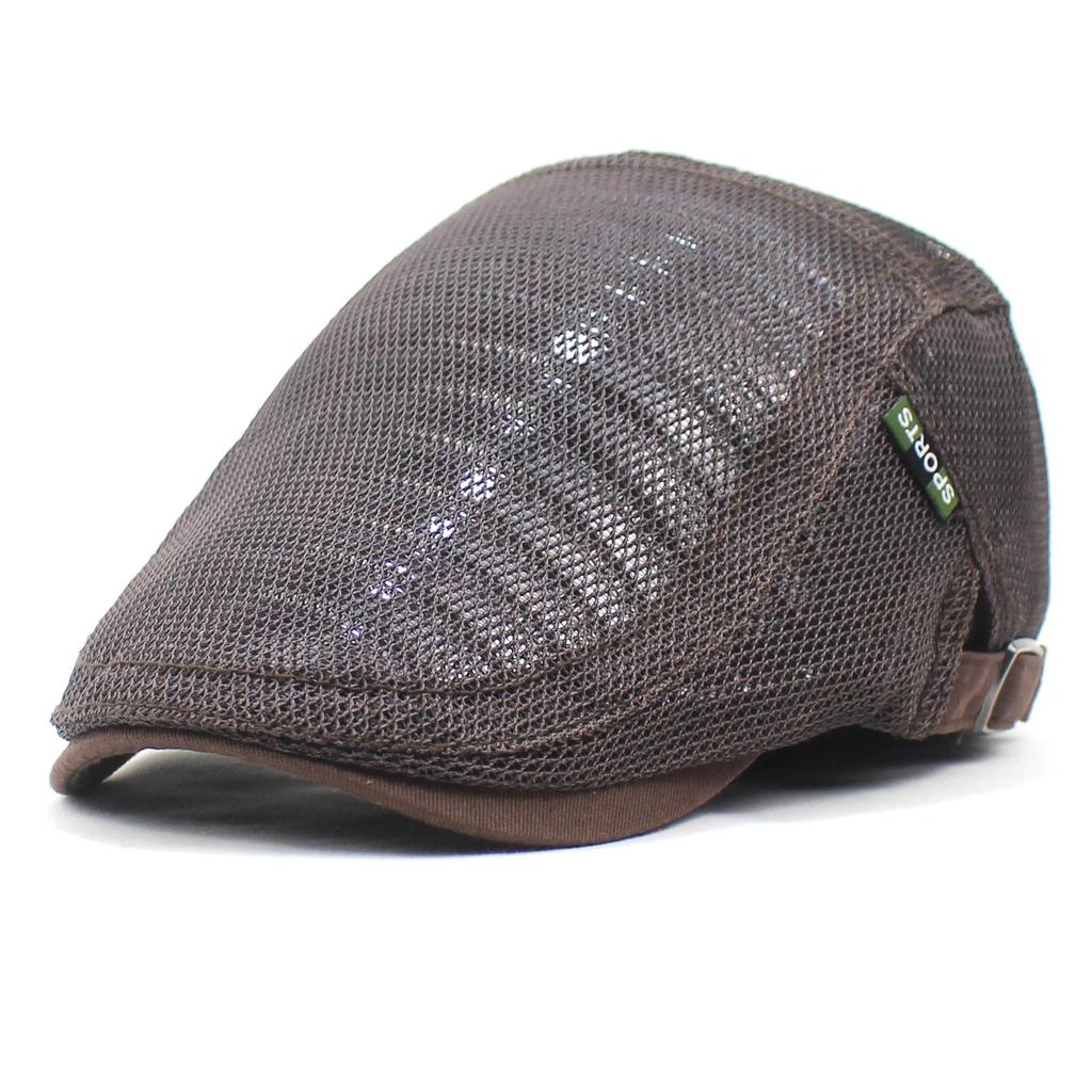 Nouveau béret d'été pour homme, casquette en maille respirante, chapeau de sport, visière d'extérieur