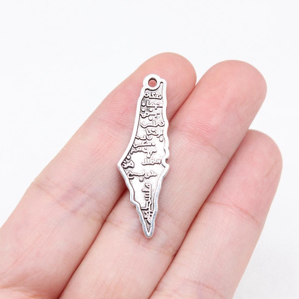 Travel Map Charms Pendant Women Jewelry Massive Bohemian Art Supplies