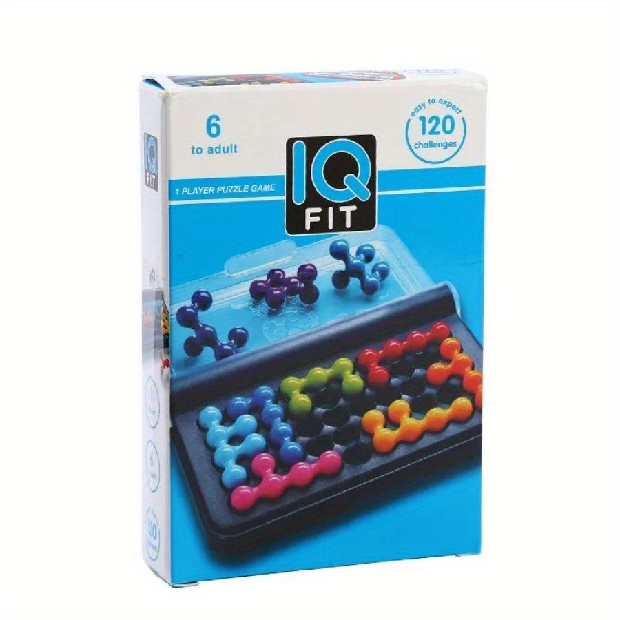 Kids IQ Toy 120 Challenges Fit 3D Puzzle Board Games Skill-Building Brain Game with Portable Case Toys Children Xmas Gift