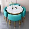 Modern Reception & Meeting Table Set: Office & Leisure Round or Square Dining Table with Chairs.